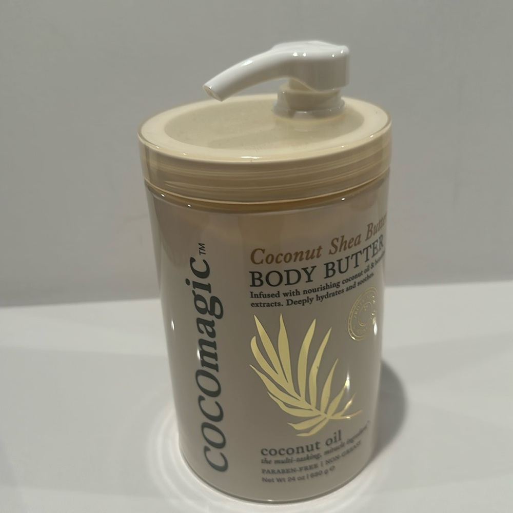 COCOmagic Coconut Shea Butter Body Butter with coconut oil. Size 24fl. o…